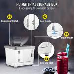 VEVOR 110V Commercial Ice Crusher 661LBS/H, ETL Approved 300W Electric Snow Cone Machine with Dual Blades, Stainless Steel Shaved Ice Machine with Safety On/Off Switch for Family, Restaurants, Bars