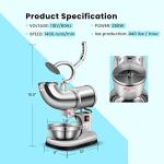 VIVOHOME Electric Dual Blades Ice Crusher Shaver Snow Cone Maker Machine Silver 440lbs/hr for Home and Commercial Use