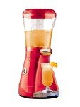 Margarita Smoothie Shaved Ice Machine - for Slushies and Margaritas - with Easy-Flow Spout 64-Ounce (Red)