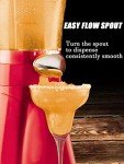 Margarita Smoothie Shaved Ice Machine - for Slushies and Margaritas - with Easy-Flow Spout 64-Ounce (Red)