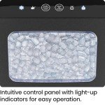 Iceman Pebble Ice Machine, Countertop Nugget Ice Maker Produces Chewable Pellet Ice in 20 Minutes, Makes 33lbs/Day, with One-Touch Cleaning Function and Ice Scoop/Basket Included – Stainless Steel