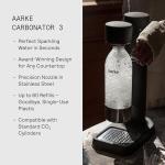 aarke - Carbonator III Premium Carbonator-Sparkling & Seltzer Water Maker-Soda Maker with PET Bottle (Matte Black)