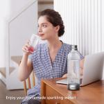 Philips Sparkling Water Maker, Soda Streaming Machine with Quick Twist Bottle, 1L BPA free PET Carbonating Bottle, Soda Maker Compatible with 60L CO2 Carbonator (NOT Included), ADD4902BKOQ/37