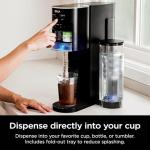 Ninja Thirsti Drink System, Soda Maker, Create Unique Sparkling & Still Drinks, Personalize Size & Flavor, Carbonated Water Machine, 60L CO2 Cylinder & Variety of Flavored Water Drops, Black WC1001