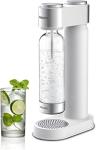 Philips ADD4902WHO/37 Stainless Sparkling Water Maker Soda Maker Machine for Home Carbonating with BPA free PET 1L Carbonating Bottle, Compatible with 60L CO2 Exchange Carbonator(NOT Included), White