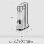 Breville BCA600BSS InFizz Aqua Sparkling Water Maker, Brushed Stainless Steel