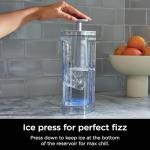 Ninja Thirsti Max Custom Hydration System, Soda Maker, Sparkling Water Maker, Custom Still & Sparkling Drinks, Compact Design, With 60L CO₂ Cylinder & Flavored Water Drops, Silver WC2002