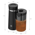 Iced Tea Maker and Iced Coffee Maker Brewing System with 2-quart Pitcher, Perfect For Fruit Infused Tea, Lemonade, Flavored Water (Black)