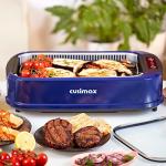 Smokeless Grill, CUSIMAX 1500W Indoor Grill, Electric Grill Griddle with LED Smart Display & Tempered Glass Lid, Portable Korean BBQ Grill, Non-stick Removable Grill & Griddle Plate