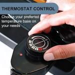 OVENTE Electric Indoor Grill with 13x10 Inch Non-Stick Cooking Surface, 1000W Fast Heat Up Power, Adjustable Temperature, Removable and Dishwasher Safe Grilling Plate and Drip Tray, Copper GD1632NLCO