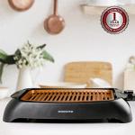OVENTE Electric Indoor Grill with 13x10 Inch Non-Stick Cooking Surface, 1000W Fast Heat Up Power, Adjustable Temperature, Removable and Dishwasher Safe Grilling Plate and Drip Tray, Copper GD1632NLCO