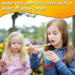 VNN 48L Snow Cone Machine, 500LB/H Commercial Shaved Ice Machine, 300W Electric Ice Shaver Machine, Suitable for Party Activities, Family Gatherings, Events