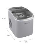 FRIGIDAIRE EFIC189-Silver Compact Ice Maker, 26 lb per Day, Silver