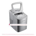 Frigidaire 26 Lbs per Day Portable Compact Maker, Ice Making Machine, Stainless, Medium
