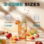 OLIXIS Ice Maker, Ice Makers Countertop with Handle, Portable Ice Machine, 9 Bullet Ice Cubes in 6 Mins, 26lbs in 24Hrs, Auto-Cleaning, with Basket and Scoop, for Home, Kitchen, RV, Camping, Black