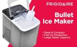 Frigidaire EFIC123-SS Counter Top Maker, Produces 26 pounds Ice per Day, Stainless Steel