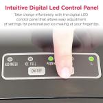 Frigidaire 26 Lbs per Day Portable Compact Maker, Ice Making Machine, Stainless, Medium