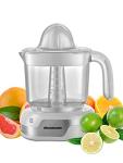 Homeleader Upgraded Orange Juicer, Electric Citrus Juicer, Stainless Steel Citrus Press for Effortless Orange & Lemon Juice, Portable & Easy Clean, Essential for Healthy Juicing, White, 1.2L