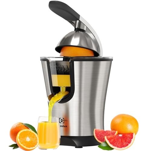 Eurolux premium electric orange juicer with stainless steel construction