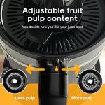 LEBENLANG BPA-Free Orange Juicer Electric - 27 OZ & 2 Cones with Pulp Control I Automatic & Electric Juicer for Citrus Lemon & Oranges I Orange juice squeezer machine Exprimidor de naranjas electrico
