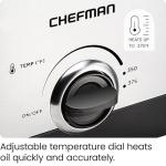 Chefman Fry Guy, The Most Compact & Convenient To Deep Fry Comfort Food, Restaurant-Style Basket With A 1.6-Quart Capacity, Easy-View Window & Adjustable Temp Control, Stainless - 1.5 Liter