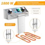 WaterElfo Deep Fryer Commercial Deep Fryers With Basket13Lx2 13.7Qt x 2 Thicken With Precise Temperature Control Timer Double Deep Fryer With 2 Baskets1800Wattsx2 120V Countertop Fryer Restaurant