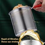 Deep Fryer Pot Set,Mini Stainless Steel Fryer Deep Fryer Basket with Easy Grip Handle for French Fries, Fried Taro Balls, Fried Chicken Wings and Fried Fish(size:5 pcs)