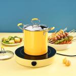 PARACITY Small Deep Fryer Pot with basket, Mini Deep Oil Fryer with Anti-scalding Silicone Handle, 304 Stainless Steel Gadgets for Home, Tempura Chips, Fries, Fish, and Chicken(3.2QT/3L)