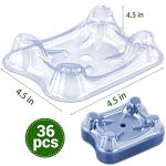 36 Pieces Plastic Melon Cradle, Melon Support Stand for Keep Watermelon Off of The Ground and Getting Moldy, Plastic Stand for Watermelon Pumpkin and Squash - Holds up to 20 lbs