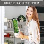 Herb Saver for Refrigerator, Fresh Herbs Lettuce Keeper for Refrigerator, Cilantro Container for Fridge Parsley Mint Leaves Fresh Herb Keeper, Refrigerato Storage for Fresh for 2-3 Weeks (2PCS)