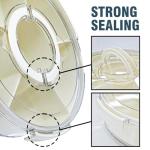 SUROQUE Divided Rotating Serving Tray with Lid & Handle, Portable Snack Spinner for Fruits, Veggies, Charcuterie, Party, Travel, Picnic, and Fridge Storage 2PCS