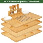 CENBOSS Set of 4 Charcuterie Boards, Cheese Board Gift Set, Housewarming & New Home Gifts