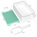 Mini Ice Cube Tray for Freezer: FDDBI Small Ice Trays for Freezer with Bin - 117×4PCS Easy Release Nugget Ice Tray - Crushed Ice Tray with Container