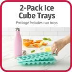 Good Cook 2-Pack Ice Cube Trays, White