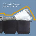 Samuelworld Large Silicone Premium Ice Trays, 2-Pack Combo, 2 Inches Big Cubes & 2.5 Inches Sphere Ice Molds - BPA Free, Craft Ice Maker for Gifting, Whiskey, Cocktails, Easy Release - Gray