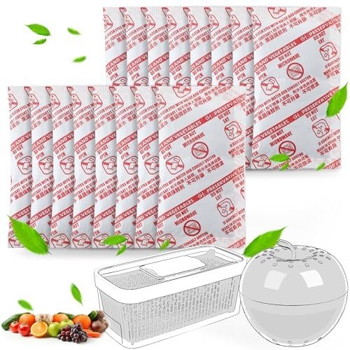 Dunkive 16 pack produce saver refill kit compatible with OXO GreenSaver