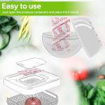 Dunkive 16 Pack Produce Saver Refill Kit Compatible with OXO Greensaver Produce Keeper and Crisper Inserts, Carbon Filter Refills Ethylene Gas Absorber for Fridge Keep Fruits Vegetable Fresh