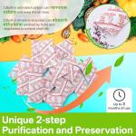 Dunkive 16 Pack Produce Saver Refill Kit Compatible with OXO Greensaver Produce Keeper and Crisper Inserts, Carbon Filter Refills Ethylene Gas Absorber for Fridge Keep Fruits Vegetable Fresh