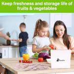 Dunkive 16 Pack Produce Saver Refill Kit Compatible with OXO Greensaver Produce Keeper and Crisper Inserts, Carbon Filter Refills Ethylene Gas Absorber for Fridge Keep Fruits Vegetable Fresh