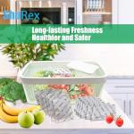 6 Pack Produce Saver Refills Kit for OXO GreenSaver Produce Keepers and Crisper Inserts, Keep Fruits Veg Fresh, Also Compatible with Bluapple Produce Freshness Saver Balls and other Produce Savers