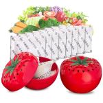 ShuRex Produce Freshness Preserver Saver Kit- Keep Fruits and Vegetables Fresh Longer, Ethylene Gas and Odor Absorber in Refrigerator (2 Saver Balls+8 Refill Sachets)