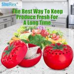 ShuRex Produce Freshness Preserver Saver Kit- Keep Fruits and Vegetables Fresh Longer, Ethylene Gas and Odor Absorber in Refrigerator (2 Saver Balls+8 Refill Sachets)