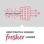 Frigidaire FRUFVS Pure Fresh Fruit and Veggie Saver Ethylene Absorber