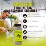 SMELLEZE Natural Ethylene Gas Absorbent Granules - 1 mm: 2 lb. Bottle