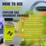 SMELLEZE Natural Ethylene Gas Absorbent Granules - 1 mm: 2 lb. Bottle