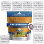 Bluapple Produce Saver Refill Kit - Keep Fruits & Vegetables Fresh Longer, Veggie & Fruit Saver, 8 Packets (9 grams each), Lasts up to 3 Months, Produce Storage, Ethylene Gas Absorber, Made in USA