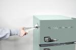 Frigidaire EFR840 Retro Mini Fridge with Freezer & Side Bottle Opener - Small 2 Door Refrigerator for Office Bar or College Dorm Room - 3.2 Cu Ft, Mint