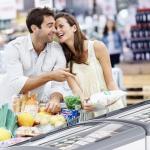 Commercial Ice Cream Freezer 5.5 Cu.Ft Display Case Commercial Freezer with 2 Removable Wire Baskets and 2 Sliding Glass Door for Shop, White