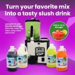 Margarita Girl Single-Bowl Mini Size Frozen Slushy Drink Machine - Versatile High-Capacity Model Features a 1.6 Gal / 200 Oz Tank - Makes 25 Cups of Resort-Style Margaritas, Daiquiris, Piña Coladas