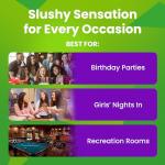 Margarita Girl Single-Bowl Mini Size Frozen Slushy Drink Machine - Versatile High-Capacity Model Features a 1.6 Gal / 200 Oz Tank - Makes 25 Cups of Resort-Style Margaritas, Daiquiris, Piña Coladas